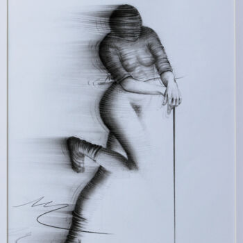 "Jeu d'équilibre" başlıklı Resim William Castaño tarafından, Orijinal sanat, Karakalem