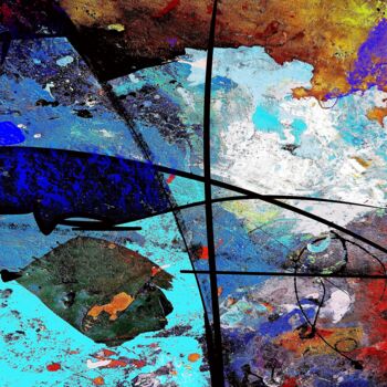 Painting titled "Abstract Impression…" by Wlad Safronow, Original Artwork, Digital Painting