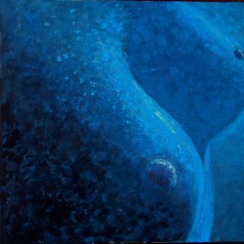 Painting titled "seins bleu" by Wolf Thiele, Original Artwork