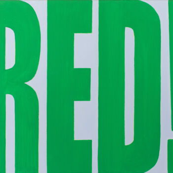 "RED!" başlıklı Tablo Wolk tarafından, Orijinal sanat, Akrilik Ahşap Sedye çerçevesi üzerine monte edilmiş