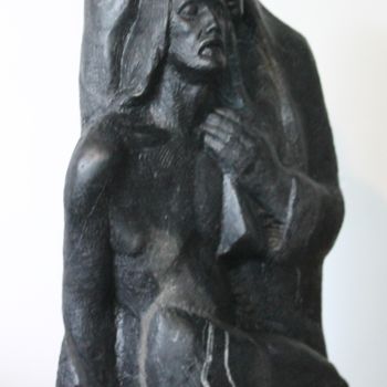 Sculpture titled "I'm Sad Again - Iraq" by Wojciech Pietranik, Original Artwork, Stone