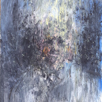 Schilderij getiteld "GIACOMETTI SOUS PRO…" door Xavier Auffret, Origineel Kunstwerk, Acryl