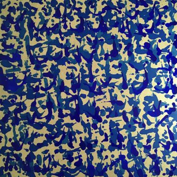 Картина под названием "DRIPPING ZONE 01" - Xaro, Подлинное произведение искусства, Акрил Установлен на Деревянная панель