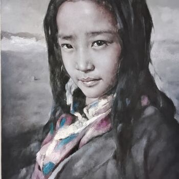 绘画 标题为“藏地微风” 由小川 张, 原创艺术品, 颜料