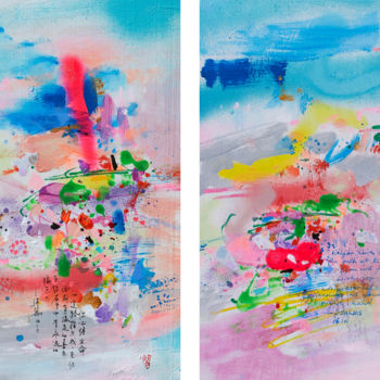 Malarstwo zatytułowany „Summer time” autorstwa Xiaoyang Galas, Oryginalna praca, Akryl