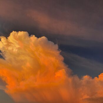 Photography titled "Smoky Sunset Cloud" by Xin Hui Lim, Original Artwork, Digital Photography