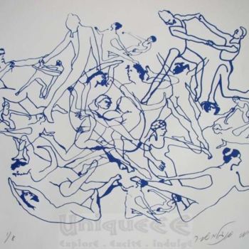 Εκτυπώσεις & Χαρακτικά με τίτλο "Let's Dance (3)" από Yamy Engelmeyer, Αυθεντικά έργα τέχνης, Άλλος