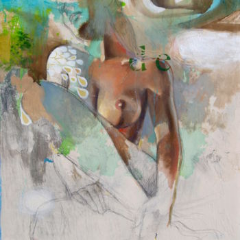 Peinture intitulée "Pose 2" par Yan Vita, Œuvre d'art originale, Huile