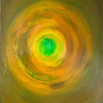 Painting titled "Portal to another r…" by Yana Melnik, Original Artwork, Acrylic Mounted on Wood Stretcher frame
