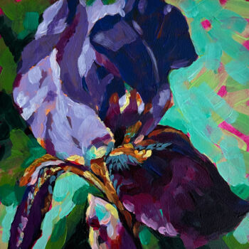 Malerei mit dem Titel "Iris" von Yana Shapoval, Original-Kunstwerk, Acryl