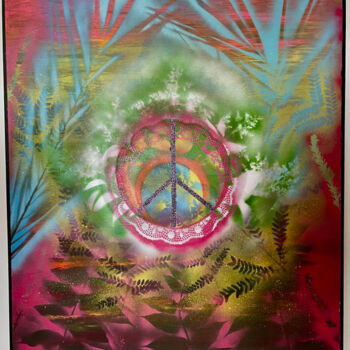 Peinture intitulée "Peace" par Yannic Raievsky, Œuvre d'art originale, Acrylique