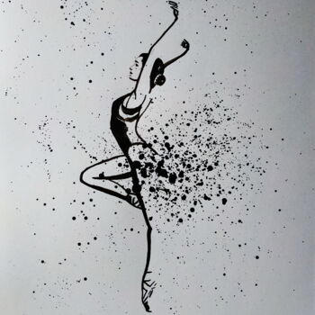 Peinture intitulée "Ballerina №029" par Yaroslav Teslenko, Œuvre d'art originale, Acrylique