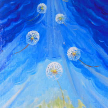 Картина под названием "Загадай желания" - Анна Мурр, Подлинное произведение искусства, Масло