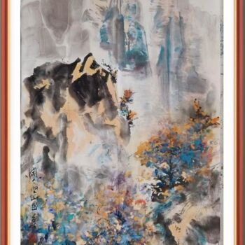 제목이 "闲人空山幽"인 미술작품 Yingcai Shi로, 원작, 잉크