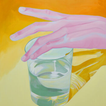 Pintura titulada "a cup of sunlight" por Young Park, Obra de arte original, Acrílico