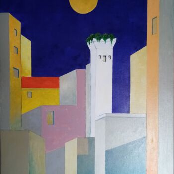 "Le minaret fleuri" başlıklı Tablo Ytab Peintures tarafından, Orijinal sanat, Akrilik