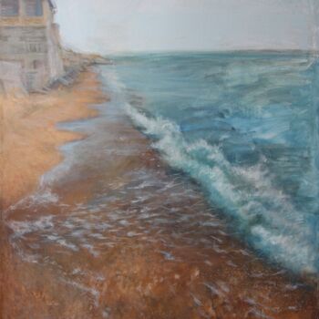 Malarstwo zatytułowany „By the Sea. Reflect…” autorstwa Yulia Ayko, Oryginalna praca, Tempera