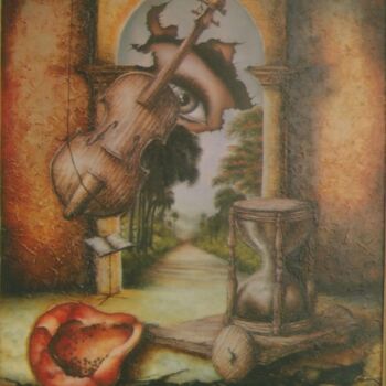 Ζωγραφική με τίτλο "nostalgias.jpg" από Odin Ramses Aviles Bascaro, Αυθεντικά έργα τέχνης, Λάδι