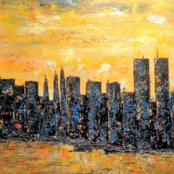 Painting titled "New York Avant" by Yves Perrotte, Original Artwork, Acrylic