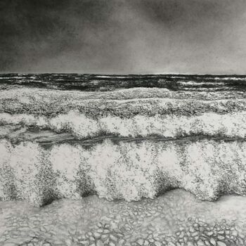 "La Mer, Toujours Re…" başlıklı Resim Yves Marie Teiller tarafından, Orijinal sanat, Karakalem