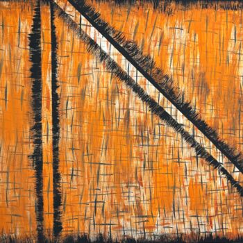 Картина под названием "Motherland" - Yvonne Mwale, Подлинное произведение искусства, Акрил Установлен на Деревянная рама для…