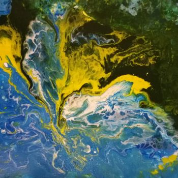 Painting titled "Delta" by Zeelyne P, Original Artwork, Acrylic