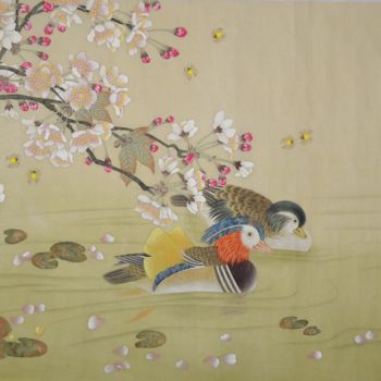 绘画 标题为“Wealthy and amphibi…” 由Huizhen Zhang 张慧珍, 原创艺术品, 颜料