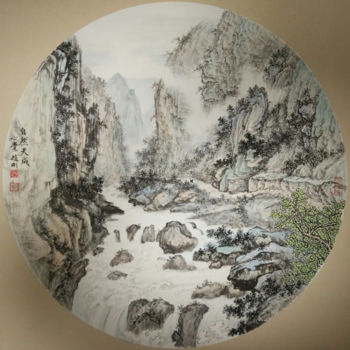 绘画 标题为“NO.10 Natural occur…” 由Gang Zhao 赵刚, 原创艺术品, 颜料