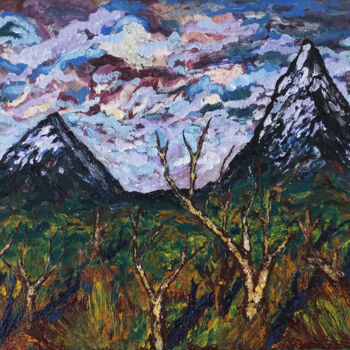 Peinture intitulée "Ararat" par Ziad Dib Jreige, Œuvre d'art originale, Acrylique