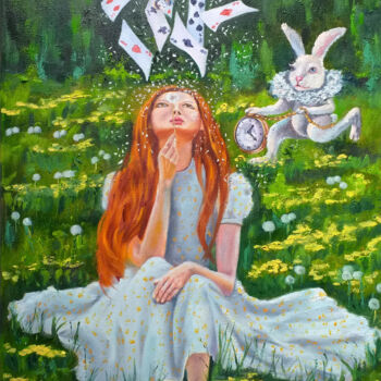 Ζωγραφική με τίτλο "Fairytale World." από Zina Vysota, Αυθεντικά έργα τέχνης, Λάδι