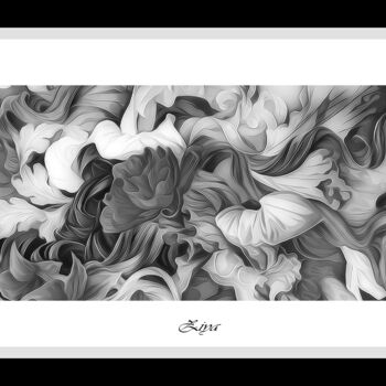 Painting titled "Black&White" by Ziya Tatar, Original Artwork, Digital Painting