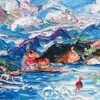 Schilderij getiteld "Sail around the wor…" door Zoran Andrić, Origineel Kunstwerk, Olie