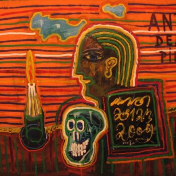Pintura intitulada "anti dead pils" por Zoran Komatinović, Obras de arte originais