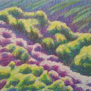 "Purple Mountain" başlıklı Resim Zory tarafından, Orijinal sanat, Kalem