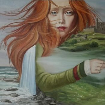 Painting titled "Irish tale" by Helena Zyryanova, Original Artwork, Oil