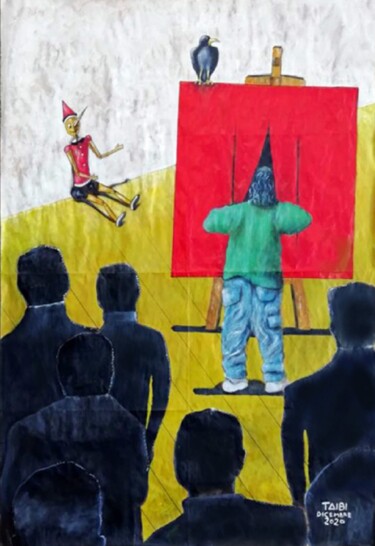 Peinture intitulée "HO INCONTRATO FONTA…" par Giuseppe Taibi, Œuvre d'art originale, Acrylique