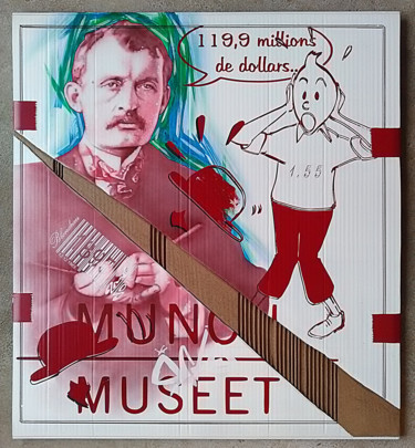 Pintura titulada "Munch: Le cri...Tin…" por 2mé / Blondeau, Obra de arte original, Aerógrafo