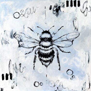 Картина под названием "BEE" - Marina Ogai, Подлинное произведение искусства, Масло