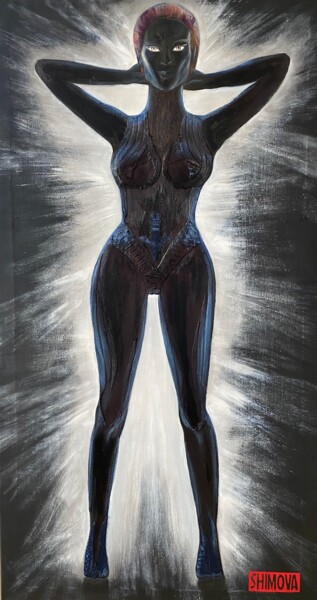 Peinture intitulée "Mystique" par Alina Shimova, Œuvre d'art originale, Huile