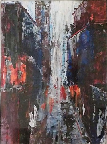 Pintura titulada "New york" por Annabelle B., Obra de arte original, Acrílico