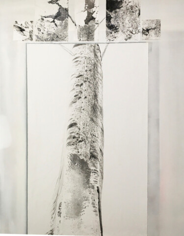 Pintura titulada "de la terre au ciel…" por A.Clif, Obra de arte original, Tinta Montado en Bastidor de camilla de madera