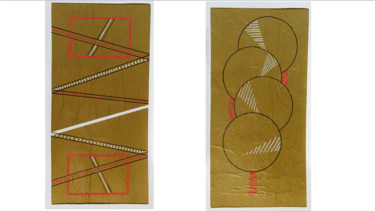 Collages titled "2è série deux colla…" by Kerthiau, Original Artwork, Collages