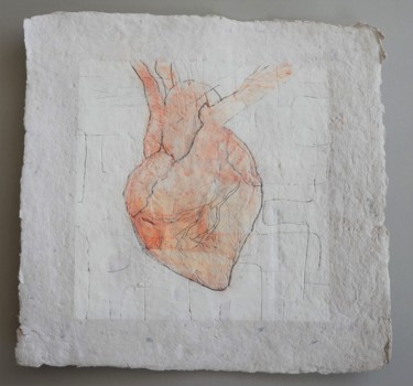 Schilderij getiteld "Heart I" door Anna Jannack, Origineel Kunstwerk, Acryl
