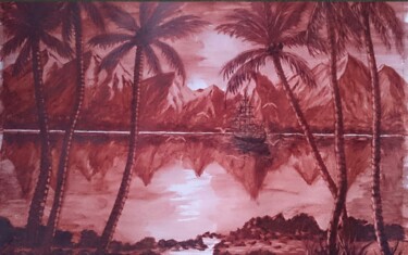 Σχέδιο με τίτλο "Морской пейзаж" από Александр Хабло, Αυθεντικά έργα τέχνης, Ακουαρέλα