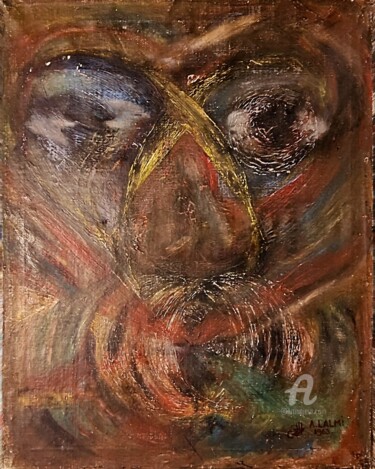 Pintura titulada "Tourmente" por A. Lalmi, Obra de arte original, Oleo Montado en Bastidor de camilla de madera