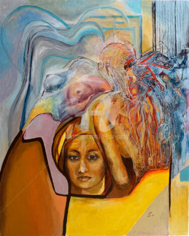 Malarstwo zatytułowany „Rozproszone myśli” autorstwa Anna Lupa-Suchy, Oryginalna praca, Olej