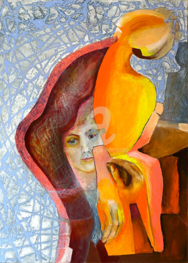 Картина под названием "Letni poranek" - Anna Lupa-Suchy, Подлинное произведение искусства, Масло