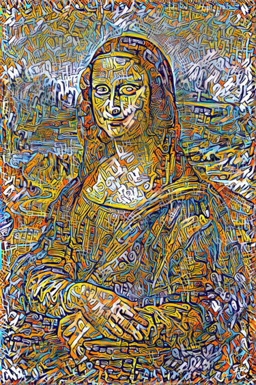 Digital Arts titled "Mona Lisa not 2" by A.R.Pixo, Original Artwork, 2D Digital Work