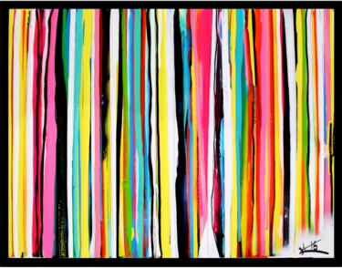 Painting titled "#5 COLLECTION "ONDÉ…" by A.T.6 Alexandre Trubert, Original Artwork, Acrylic