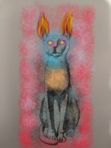 Grafika cyfrowa / sztuka generowana cyfrowo zatytułowany „Lighter Sphinx 'Re-…” autorstwa A'Zo Hazo, Oryginalna praca, 2D pr…